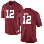 Youth Alabama Crimson Tide #12 Logan Burnett Crimson Replica NCAA College Football Jersey 2403IIHS3